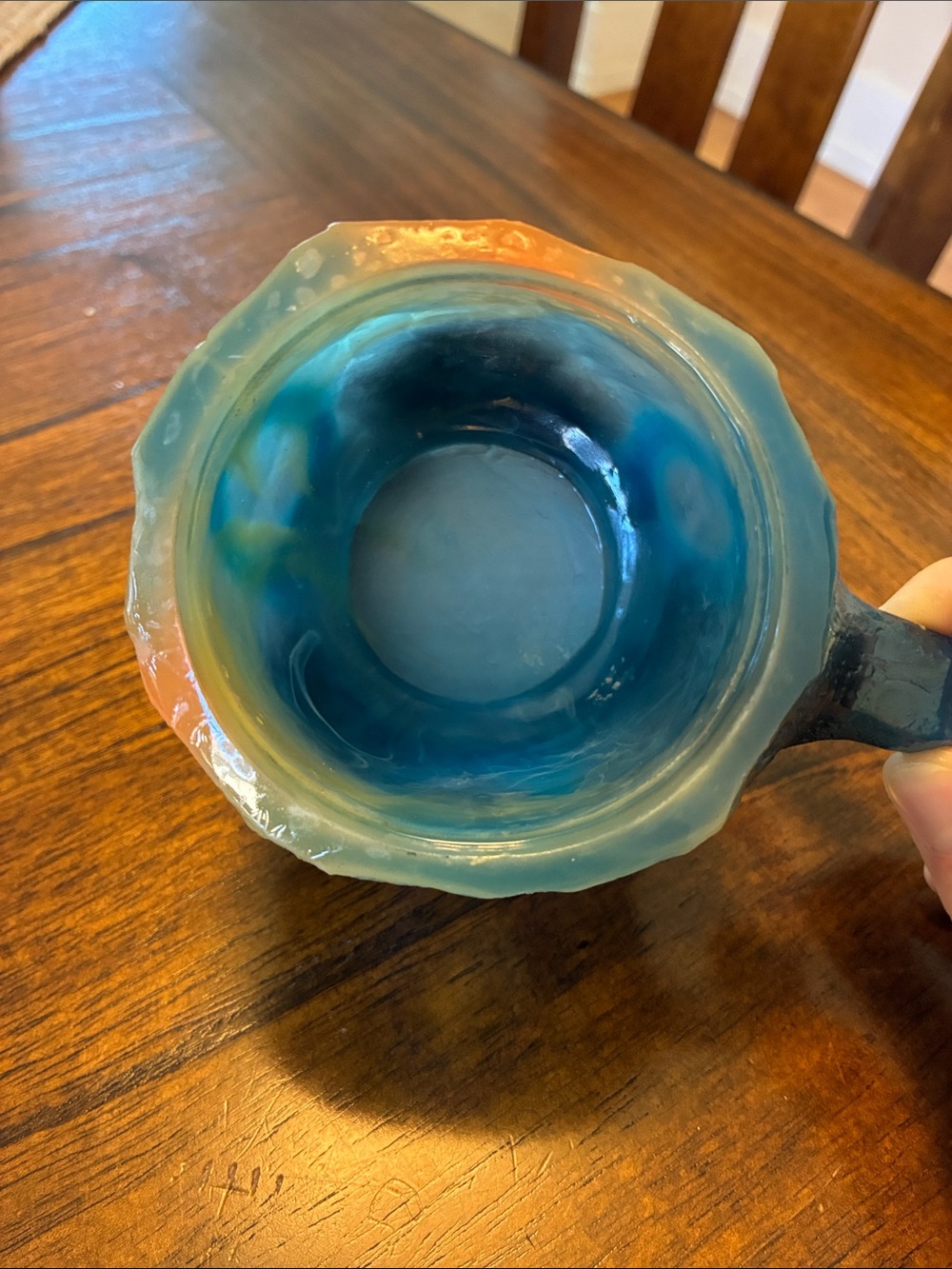 Blue Gemstone Mug with Iridescent Finish - Picture 2 of 3